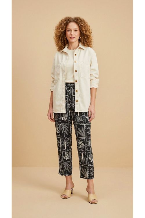 JAQUETA DELFI MAXI BOLSOS CHINO